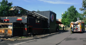 Burger king fire in milton keynes