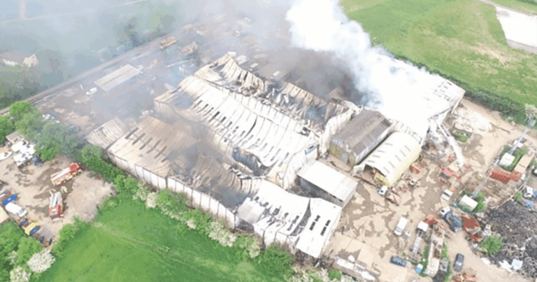 Large Fire At Bedford Industrial Estate