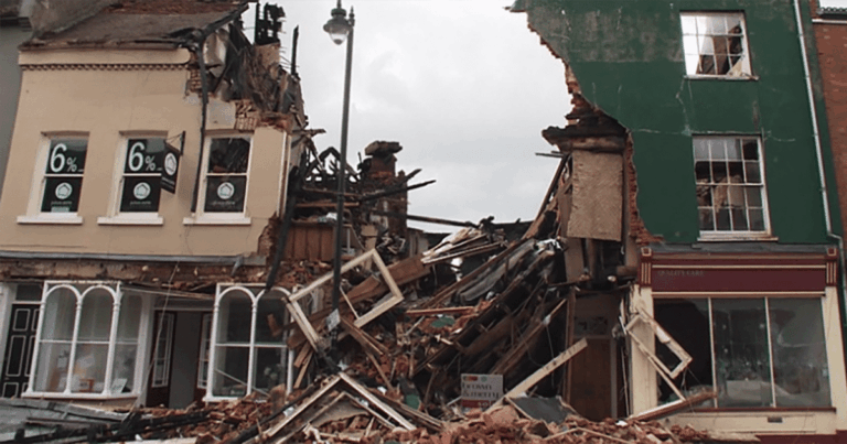 Fire ruins high street